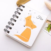 Cute Cartoon Animal Flip Coil Mini Portable Notebook Pocket Notepad Wholesale sku image 7