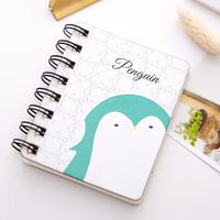 Cute Cartoon Animal Flip Coil Mini Portable Notebook Pocket Notepad Wholesale sku image 1