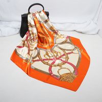 Women's Elegant Fashion Printing Printing Silk Scarves sku image 4