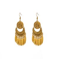 1 Pair Ethnic Style Flower Metal Plating Women's Drop Earrings main image 5