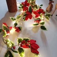 Weihnachten Mode Weihnachtsbaum Kiefernzapfen Schneeflocke Kunststoff Kupferkabel Gruppe Lichterkette sku image 17