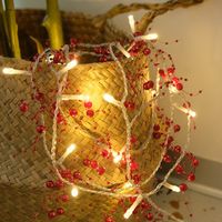 Weihnachten Mode Weihnachtsbaum Kiefernzapfen Schneeflocke Kunststoff Kupferkabel Gruppe Lichterkette sku image 31