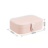 Fashion Solid Color Pu Jewelry Boxes main image 3