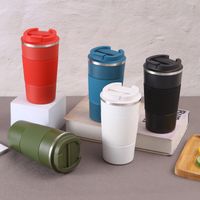 Fashion Solid Color Stainless Steel Thermos Cup main image 4
