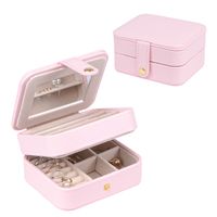 Fashion Solid Color Pu Jewelry Boxes sku image 43