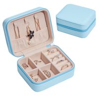 Fashion Solid Color Pu Jewelry Boxes sku image 3