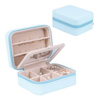 Fashion Solid Color Pu Jewelry Boxes sku image 21