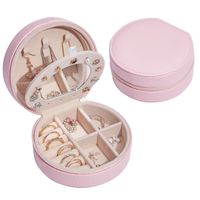 Fashion Solid Color Pu Jewelry Boxes sku image 24