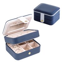 Fashion Solid Color Pu Jewelry Boxes sku image 41