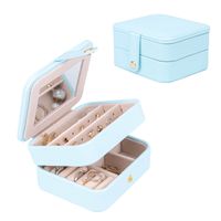 Fashion Solid Color Pu Jewelry Boxes sku image 42