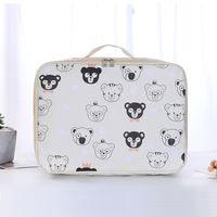 Women's Medium Polyester Oxford Cloth Animal Cartoon Cute Square Zipper Cosmetic Bag sku image 1