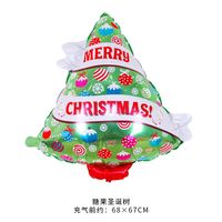 Weihnachten Weihnachtsbaum Weihnachtsmann Schneemann Aluminiumfolie Gruppe Luftballons sku image 42