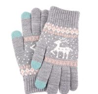 Women's Fashion Elk Acetate Fibre Gloves 1 Pair sku image 5