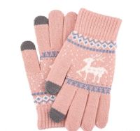 Women's Fashion Elk Acetate Fibre Gloves 1 Pair sku image 6