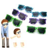 Fashion Color Block Ac Square Patchwork Full Frame Kids Sunglasses main image 6