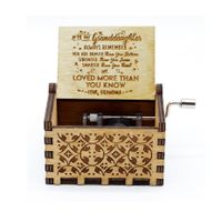 Fashion Exquisite Wooden Modern Simple Music Box Ornament main image 4