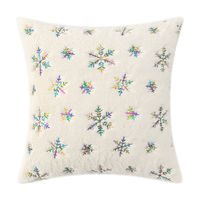 Fashion Snowflake Short Plush Pillow Cases sku image 5