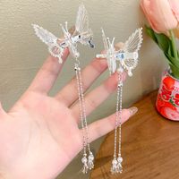 Cute Fashion Sweet Butterfly Alloy Metal Artificial Pearls Hair Clip sku image 19