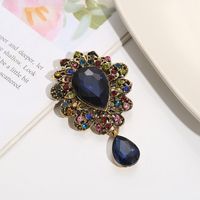 Fashion Water Droplets Alloy Inlay Artificial Gemstones Women's Brooches sku image 5