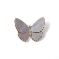 Fashion Butterfly Alloy Inlay Rhinestones Women's Brooches sku image 1