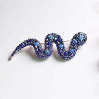 Retro Serpiente Pájaro Aleación Enchapado Embutido Diamantes De Imitación Mujeres Broches 1 Pieza sku image 7