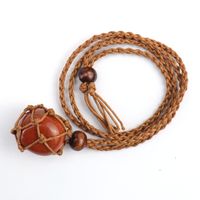 Ethnic Style Solid Color Natural Stone Pendant Necklace 1 Piece sku image 9