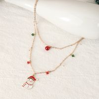 Fashion Snowman Metal Wholesale Layered Necklaces main image 5