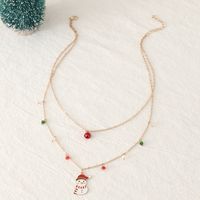 Fashion Snowman Metal Wholesale Layered Necklaces sku image 1
