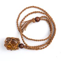 Ethnic Style Solid Color Natural Stone Pendant Necklace 1 Piece sku image 2