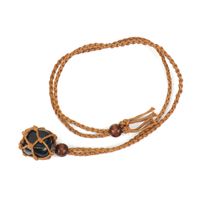 Ethnic Style Solid Color Natural Stone Pendant Necklace 1 Piece sku image 10