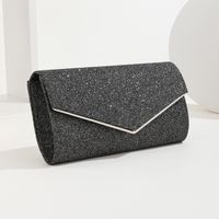 Red Black Gold Polyester Solid Color Square Clutch Evening Bag main image 4