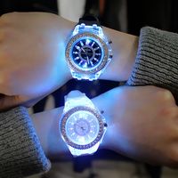 Fashion Geometric Buckle Electronic Women's Watches sku image 1