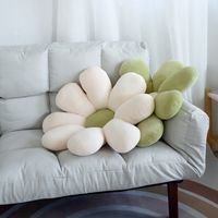 Pastoral Solid Color Plush Seat Cushion main image 3