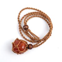 Ethnic Style Solid Color Natural Stone Pendant Necklace 1 Piece sku image 4