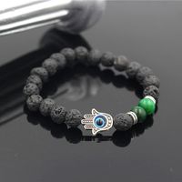 Vintage Style Palm Eye Alloy Beaded Women's Bracelets 1 Piece main image 5