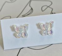 Estilo De Hadas Mariposa Resina Sintética Mujeres Pendientes 1 Par sku image 1