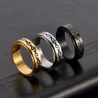 Fashion Simple Style Geometric Stainless Steel Metal Rings main image 1