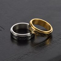 Fashion Simple Style Geometric Stainless Steel Metal Rings main image 2