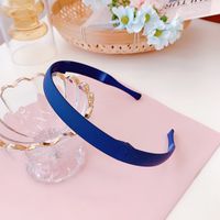 Korean Girl Color Folding Thin-edged Headband Simple Plastic Toothed Non-slip Headband Candy-colored Resin Wholesale Nihaojewelry sku image 5