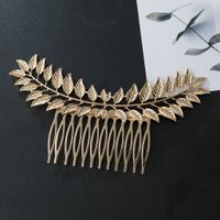 Fashion Leaf Alloy Hollow Out Hair Combs sku image 1