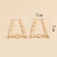 Basic Trapezoid Alloy Plating Women's Earrings 1 Pair sku image 3