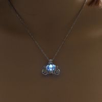 Fashion Cross Heart Shape Alloy Luminous Alloy Unisex Pendant Necklace 1 Piece sku image 2