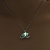 Fashion Cross Heart Shape Alloy Luminous Alloy Unisex Pendant Necklace 1 Piece sku image 1