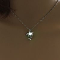 Fashion Cross Heart Shape Alloy Luminous Alloy Unisex Pendant Necklace 1 Piece sku image 9