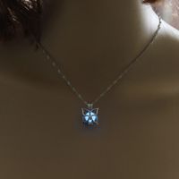 Bisutería Mayoreo Luminosa Árbol De La Vida En Forma De Corazón Collar Colgante Nihaojewelry sku image 14