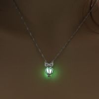 Fashion Heart Shape Alloy Luminous Unisex Pendant Necklace 1 Piece sku image 9