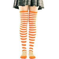 Women's Japanese Style Stripe Polyester Cotton Over The Knee Socks A Pair sku image 41