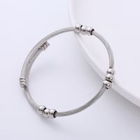 Fashion Geometric Stainless Steel Criss Cross Bangle 1 Piece main image 3