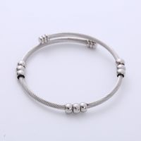 Fashion Geometric Stainless Steel Criss Cross Bangle 1 Piece sku image 1