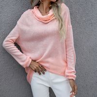 Fashion Solid Color Knitted Fabric Turtleneck Long Sleeve Regular Sleeve Sweater main image 1